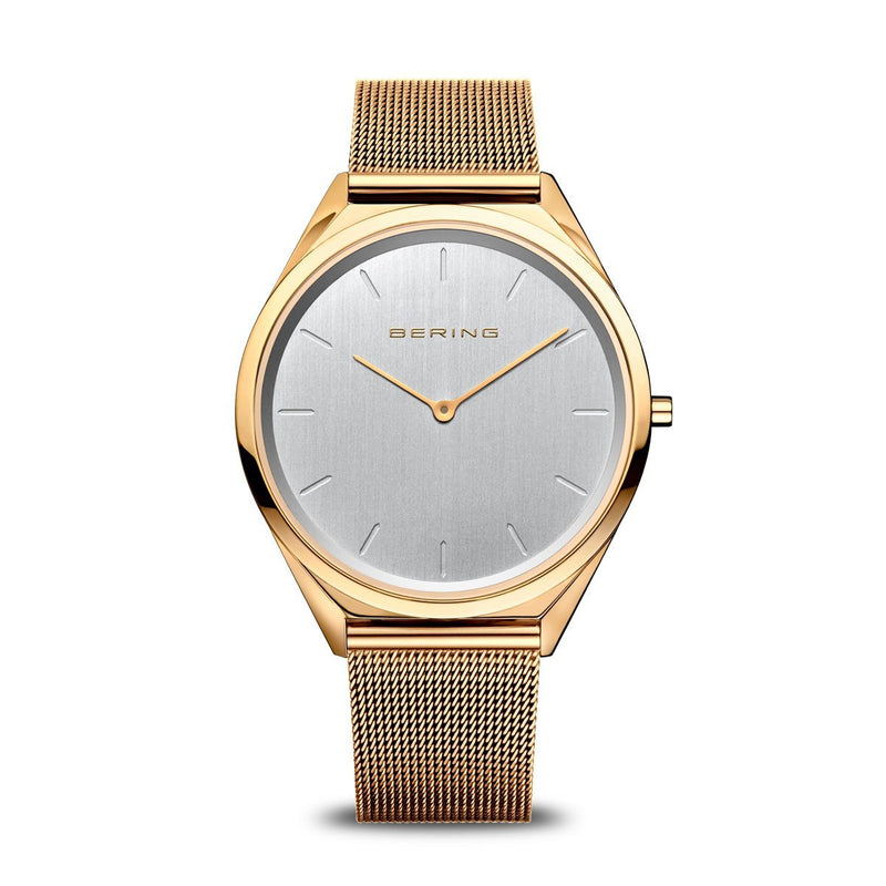 Bering Ultra Slim, Gold Milanese Mesh Watch