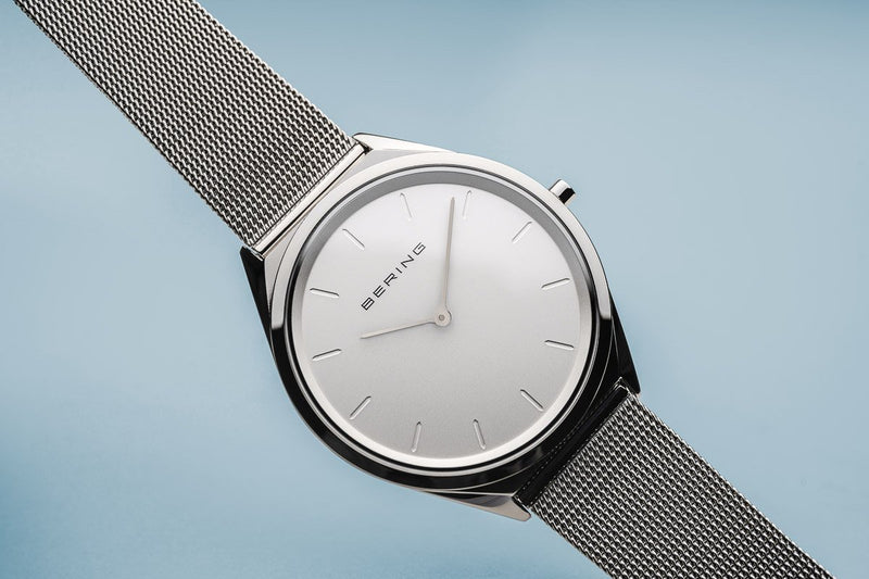 Bering Ultra Slim Silver Mesh Watch