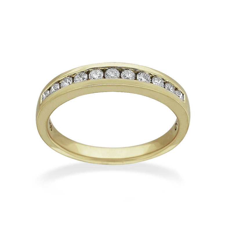 18 carat Channel Set Diamond Wedding / Eternity Ring, 0.22 carats.