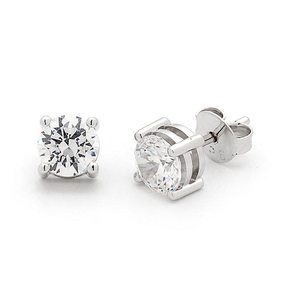 9Ct White Gold 0.50Ct Diamond Stud Earrings