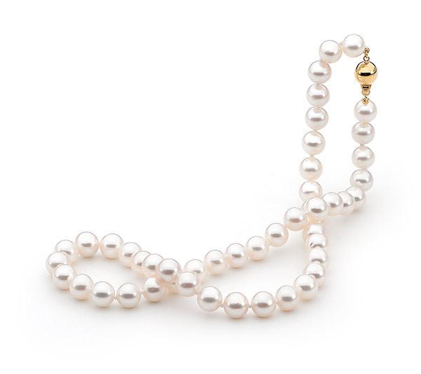 9ct Yellow GoldFreshwater Pearl Strand Necklet