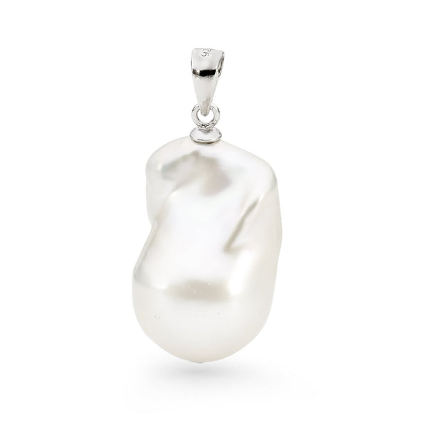 Sterling Silver White Freshwater Pearl Pendant