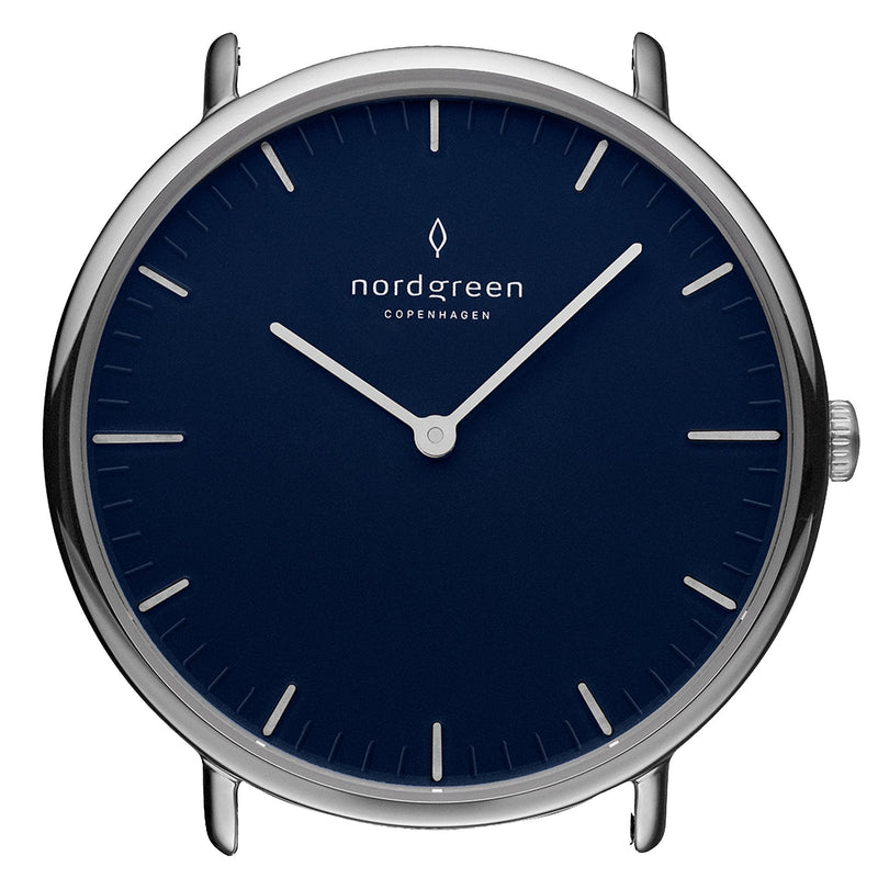 Nordgreen Native 40mm Navy Silver Watch