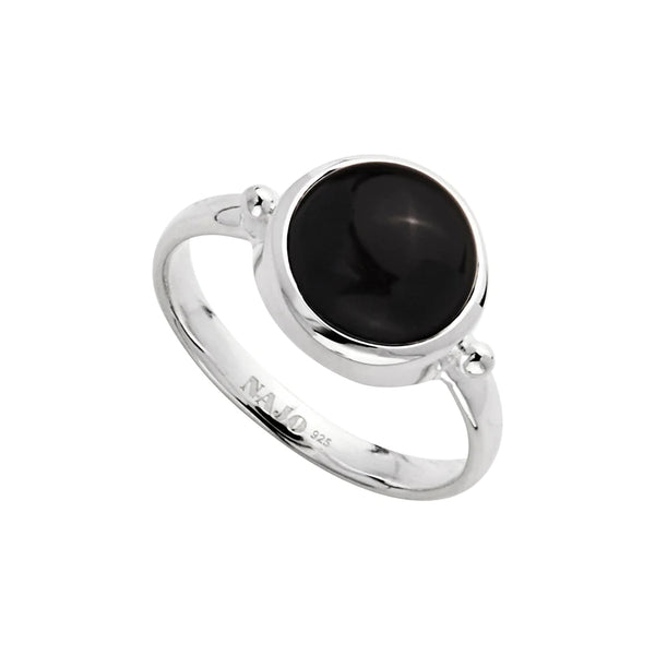 NAJO Garland Silver Black Onyx Ring